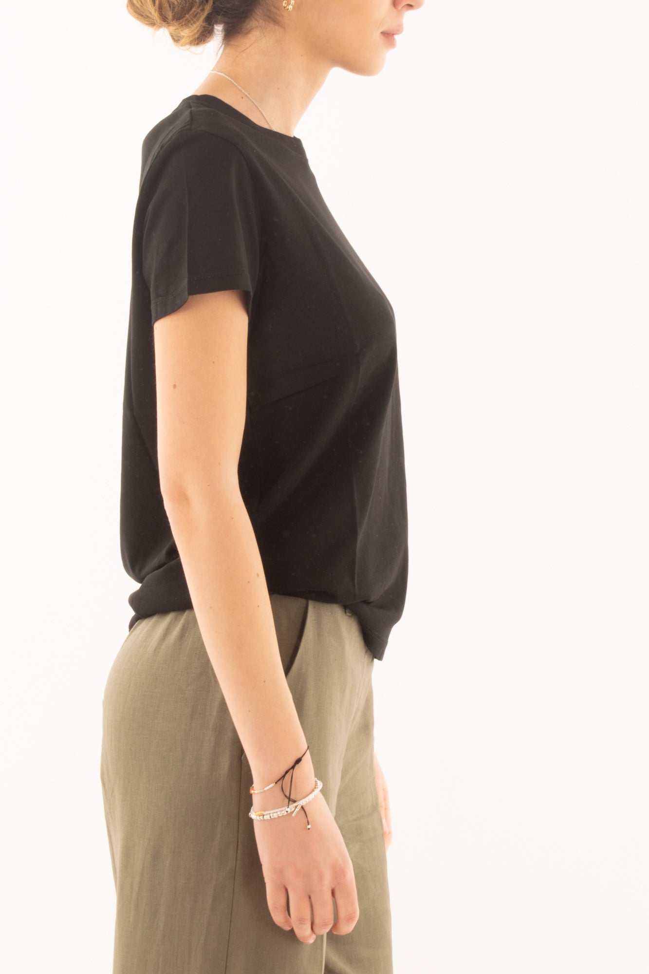 T-shirt base da Donna Susy mix - Nero