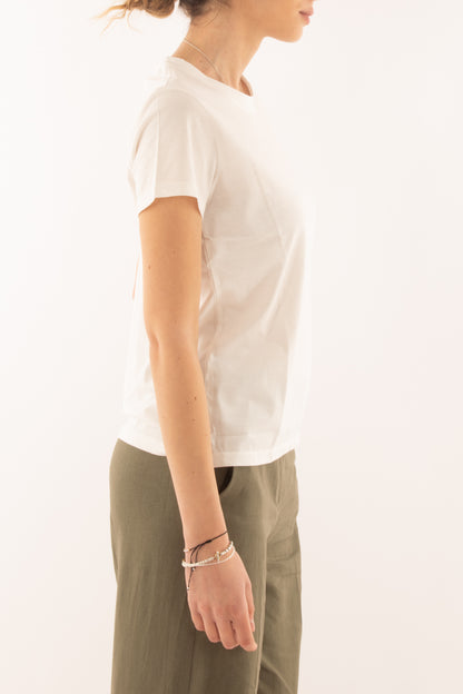 T-shirt base da Donna Susy mix - Panna