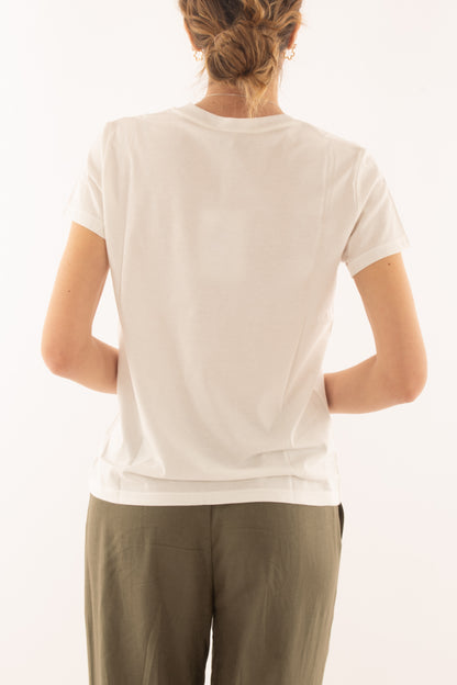 T-shirt base da Donna Susy mix - Panna