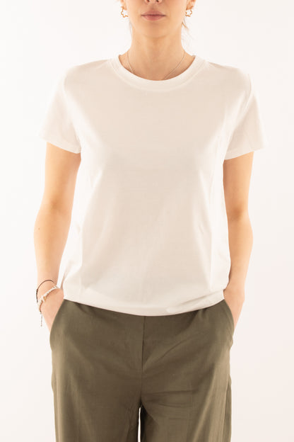 T-shirt base da Donna Susy mix - Panna