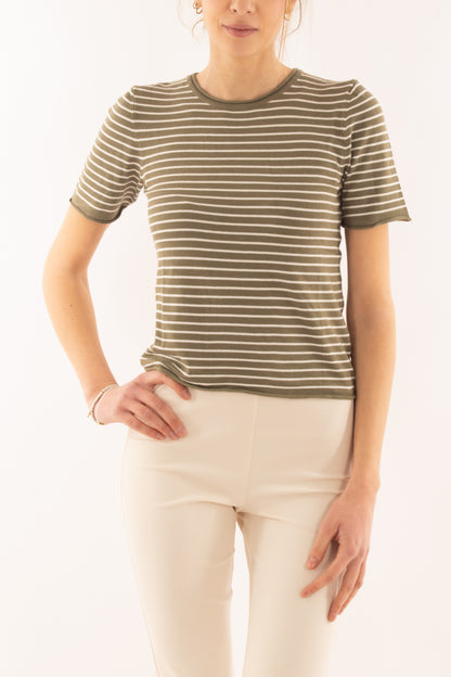 Maglia rigata da Donna Susy mix - Verde