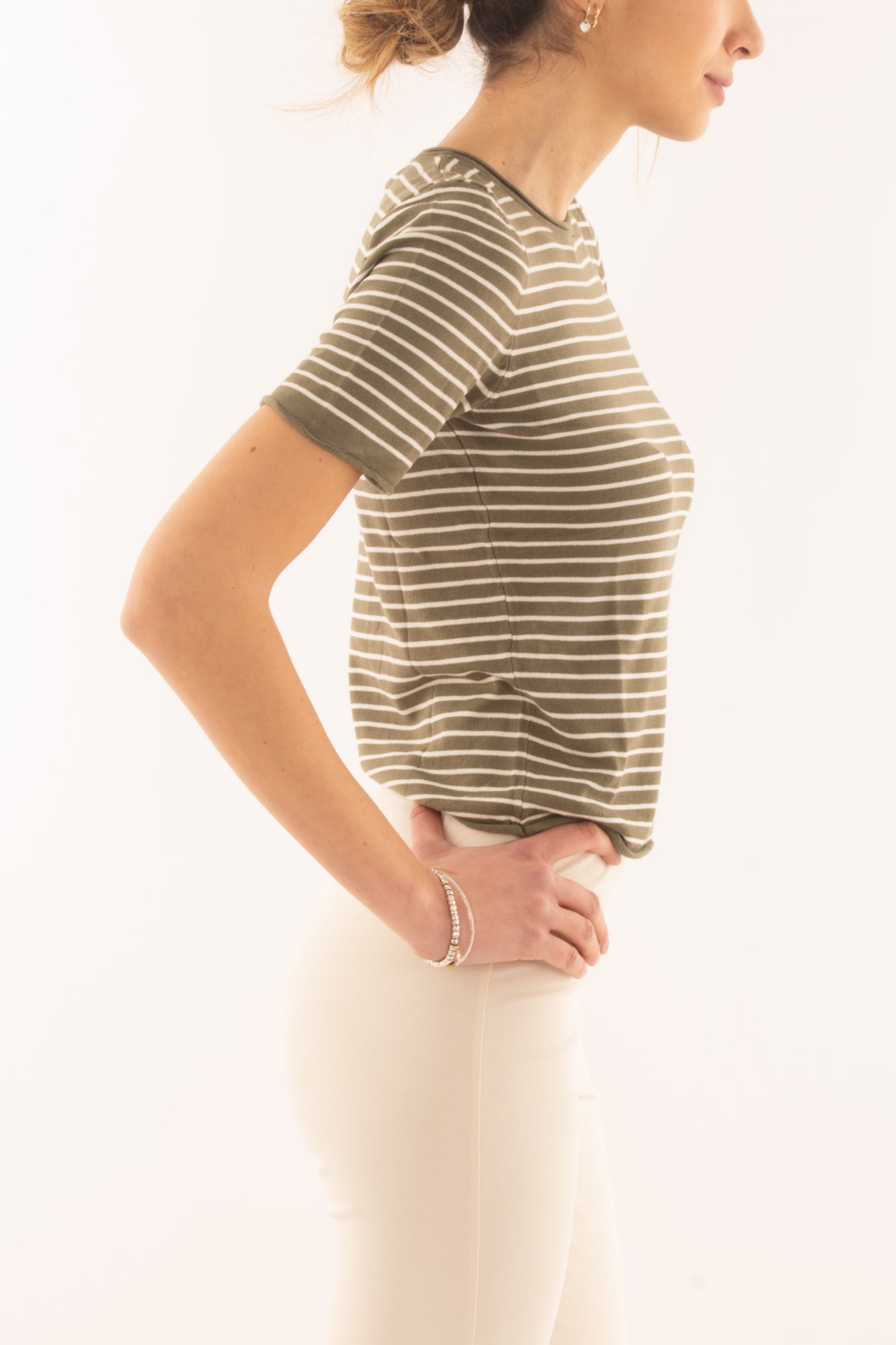 Maglia rigata da Donna Susy mix - Verde