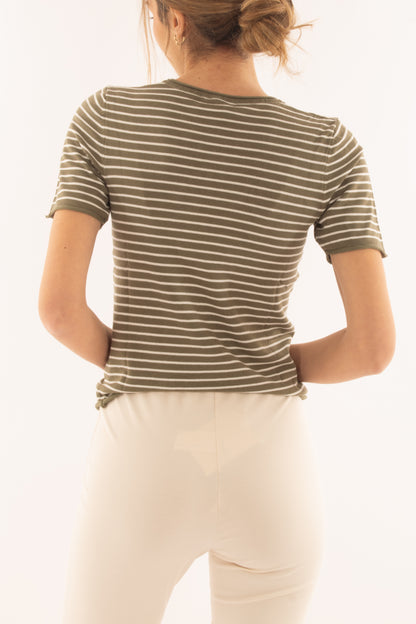 Maglia rigata da Donna Susy mix - Verde