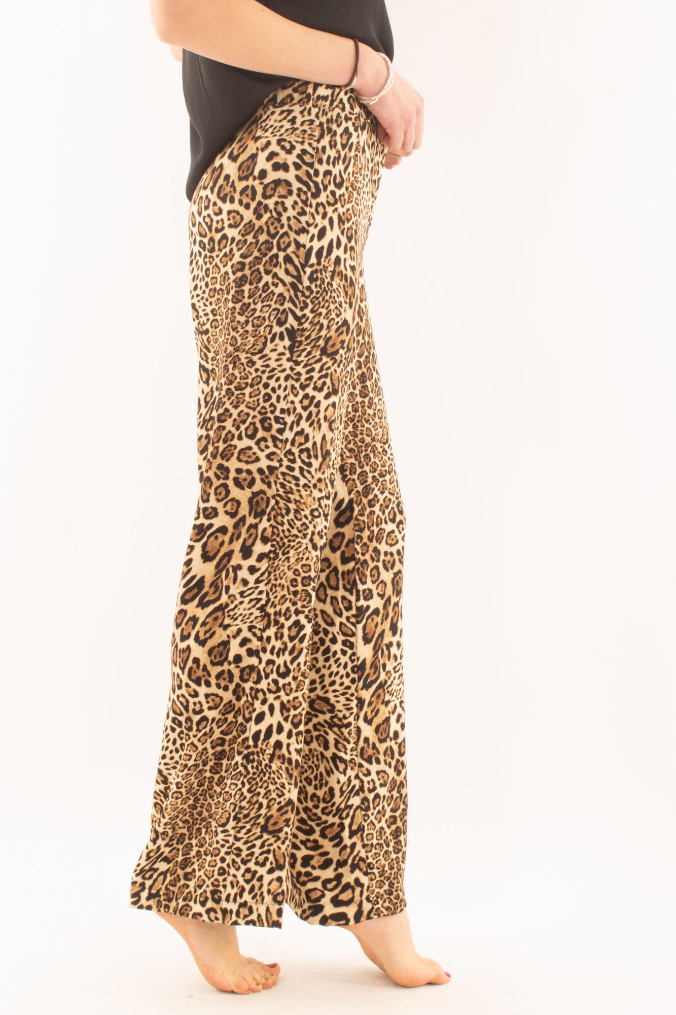 Pantalone leopardato da Donna Susy mix - Beige