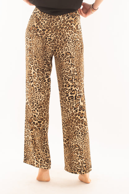Pantalone leopardato da Donna Susy mix - Beige