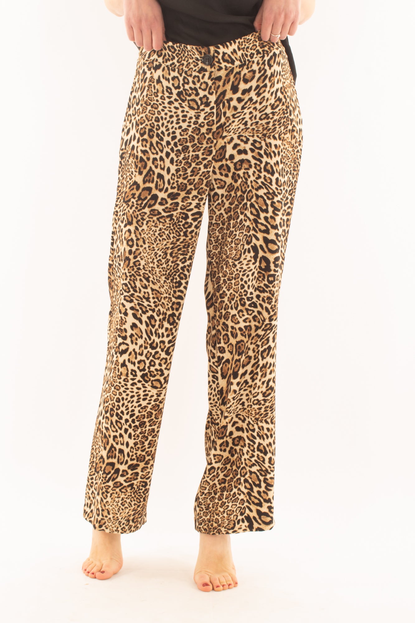 Pantalone leopardato da Donna Susy mix - Beige