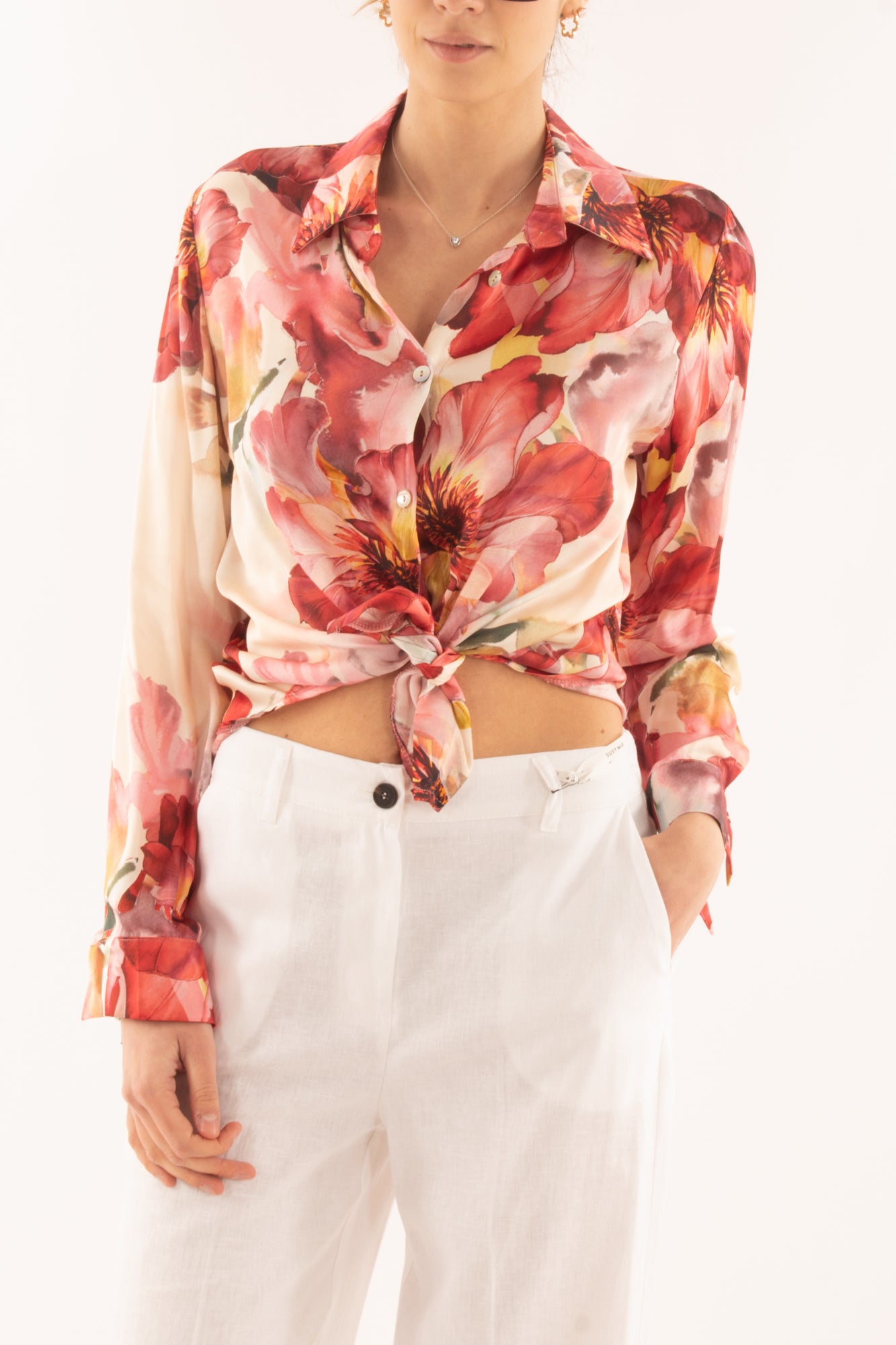 Camicia fantasia da Donna Susy mix Rosso