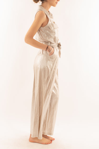 Tuta gessata da Donna Susy mix elite - Beige