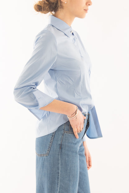 Camicia base da Donna Susy mix - Celeste