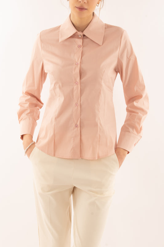 Camicia bottone gioiello da Donna Susy mix - Rosa