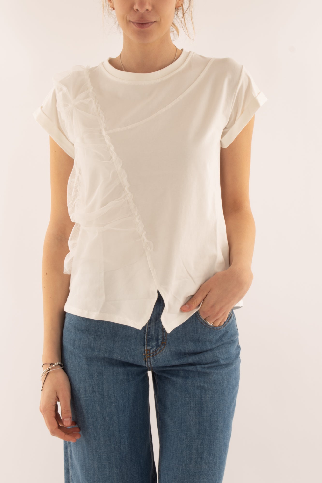 SUSY MIX T- shirt con rouge da Donna Susy mix - Bianco Bianco