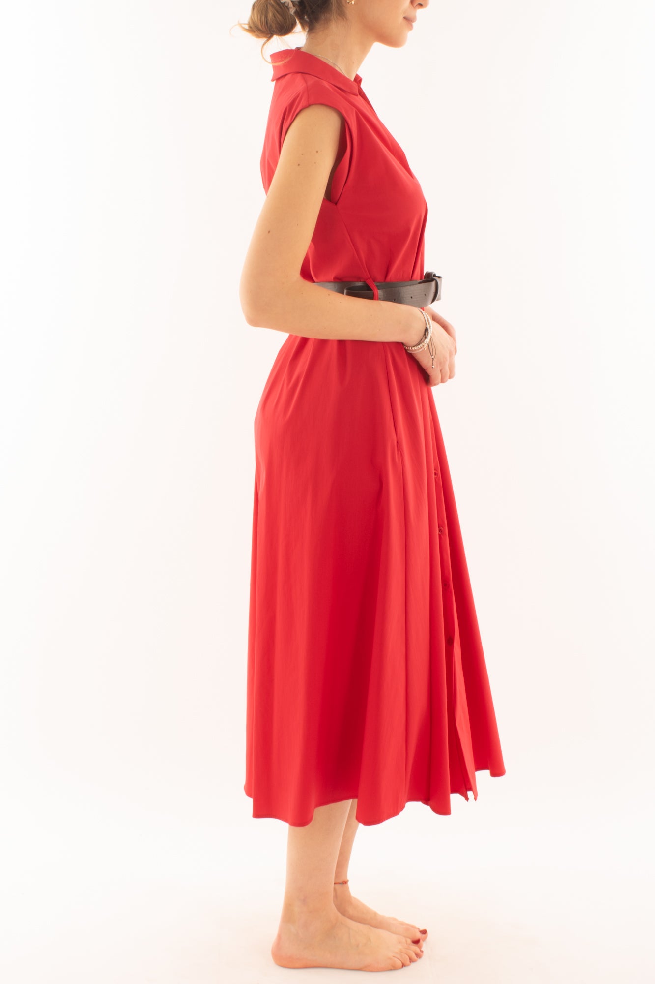 Chemisiere senza manica Susy mix - Rosso