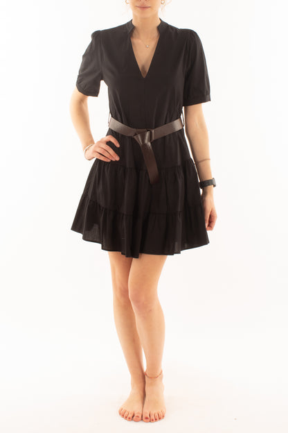 Abito corto mezze manica da Donna Susy mix - Nero