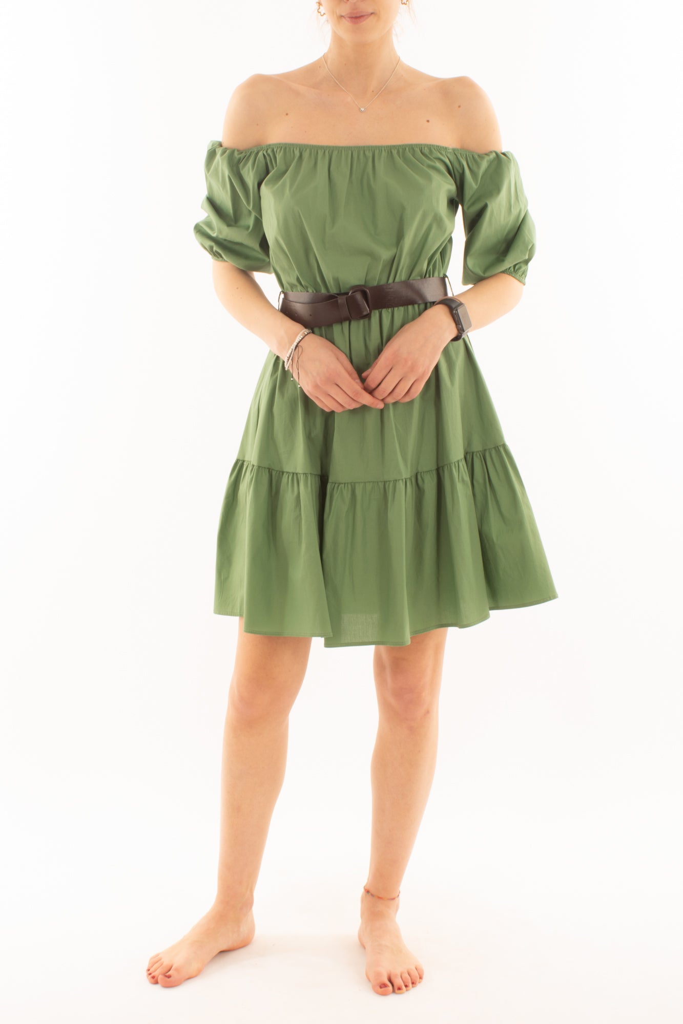 SUSY MIX Abito con spalle scoperte da Donna Susy mix - Verde Verde