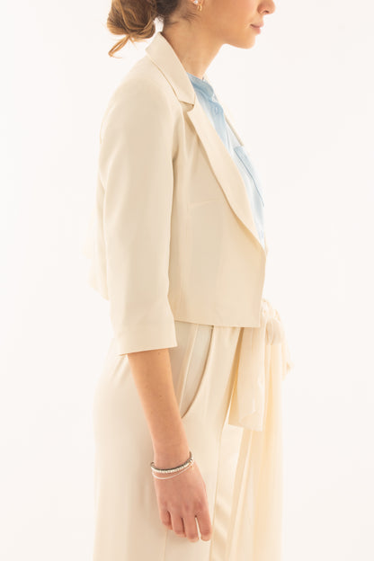 Giacca corta aperta da Donna Susy mix elite - Burro