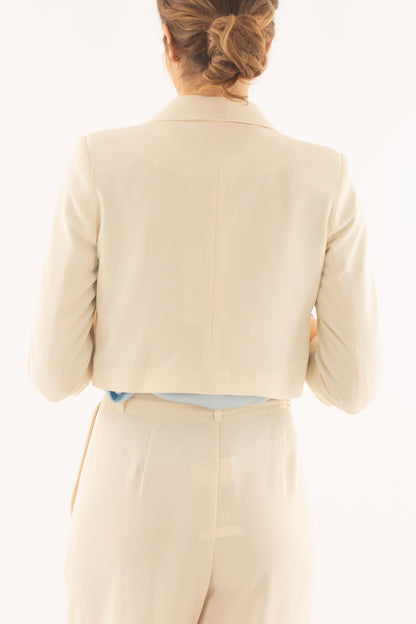 Giacca corta aperta da Donna Susy mix elite - Burro