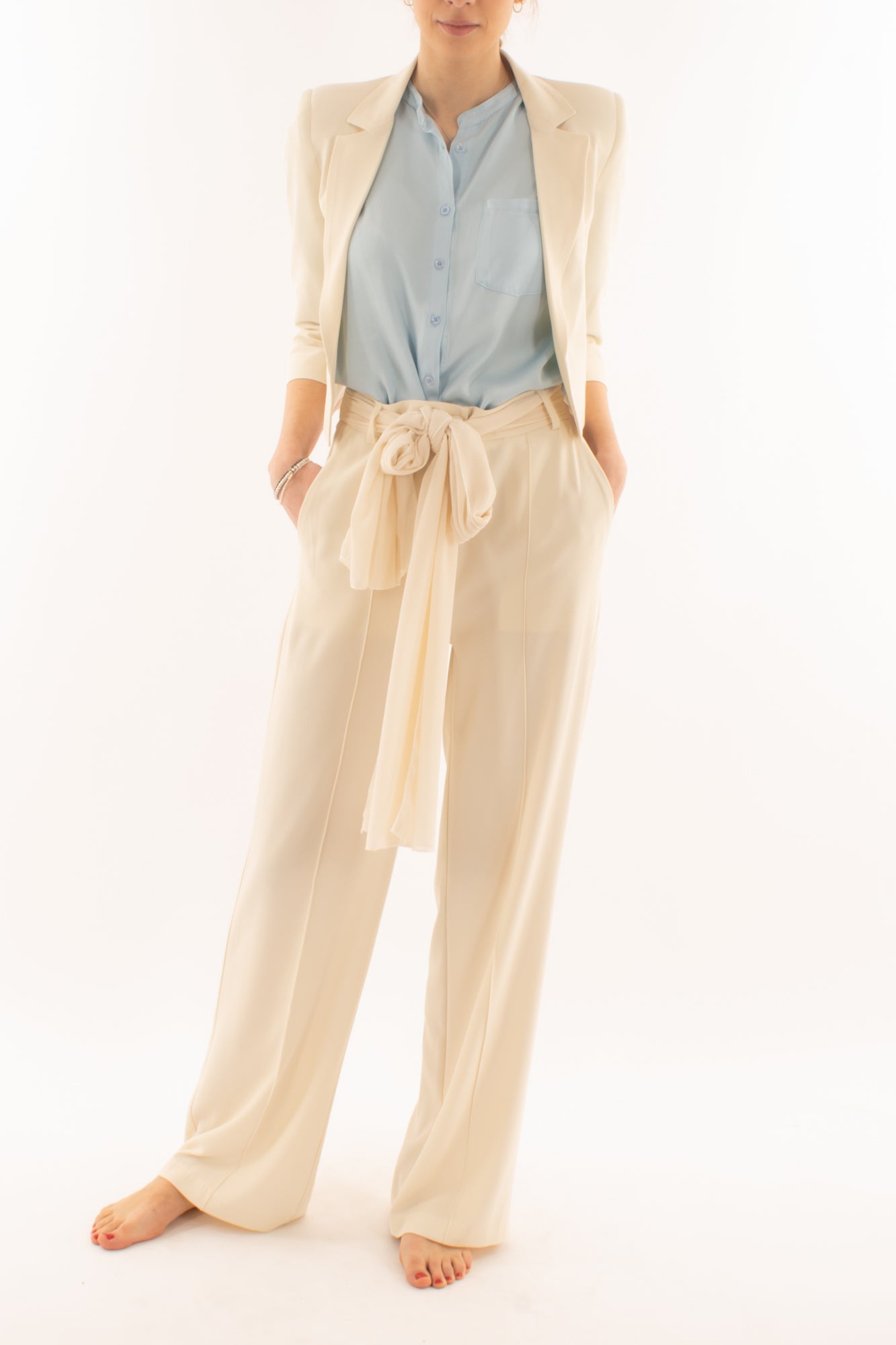 Giacca corta aperta da Donna Susy mix elite - Burro