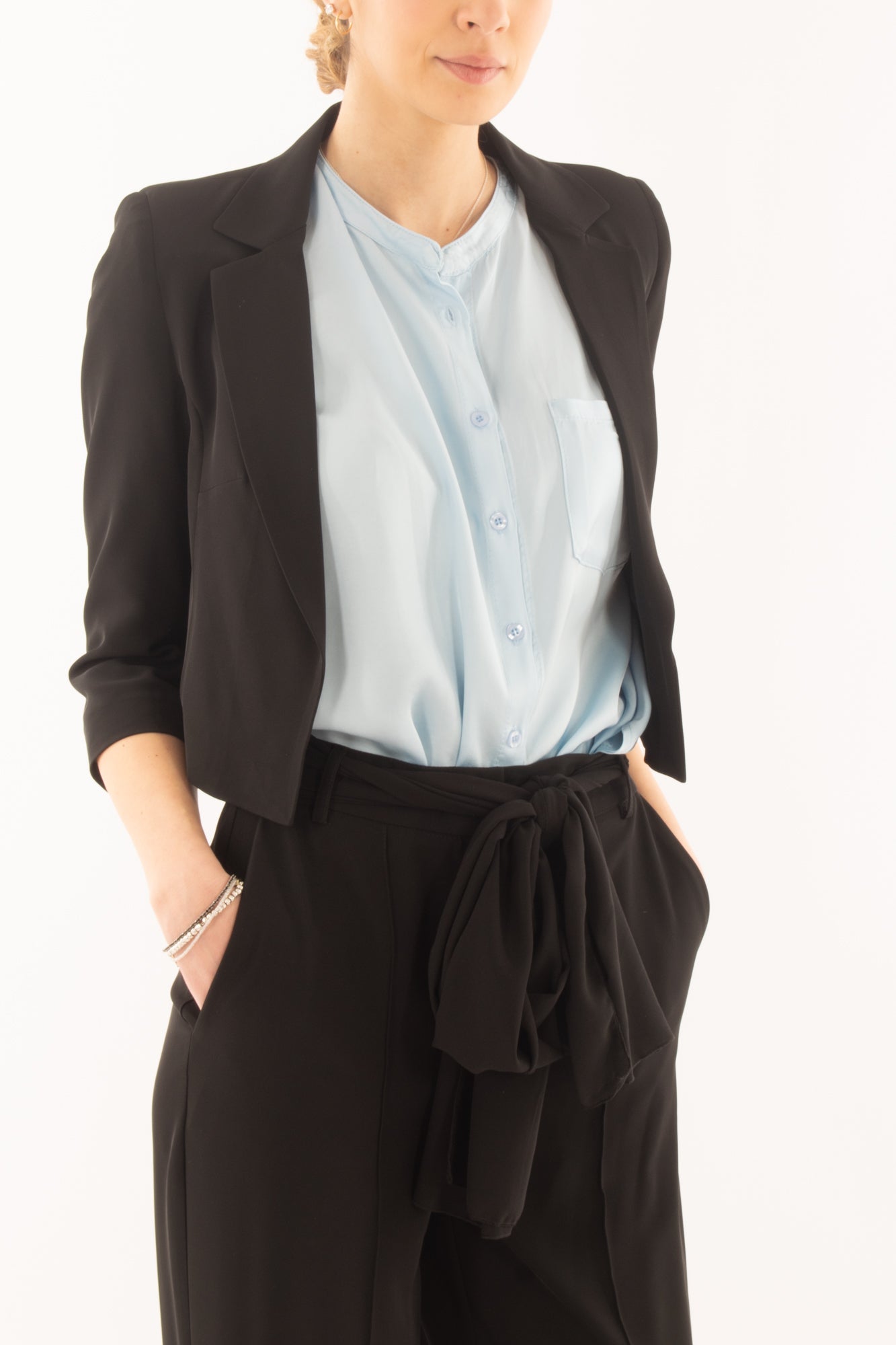 Giacca corta aperta da Donna Susy mix elite - Nero