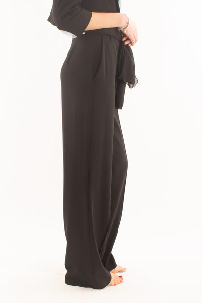 Pantalone a palazzo da Donna Susy mix elite - Nero