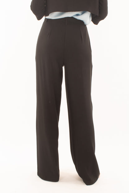 Pantalone a palazzo da Donna Susy mix elite - Nero