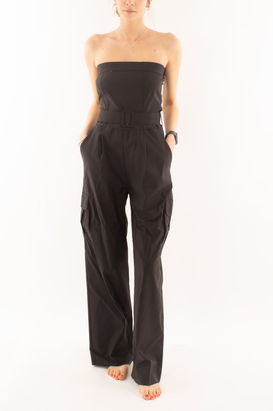 Tuta con tasconi da Donna - Nero