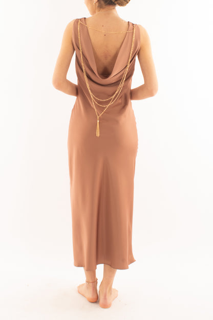 abito con catene da Donna Susy mix elite - Cacao
