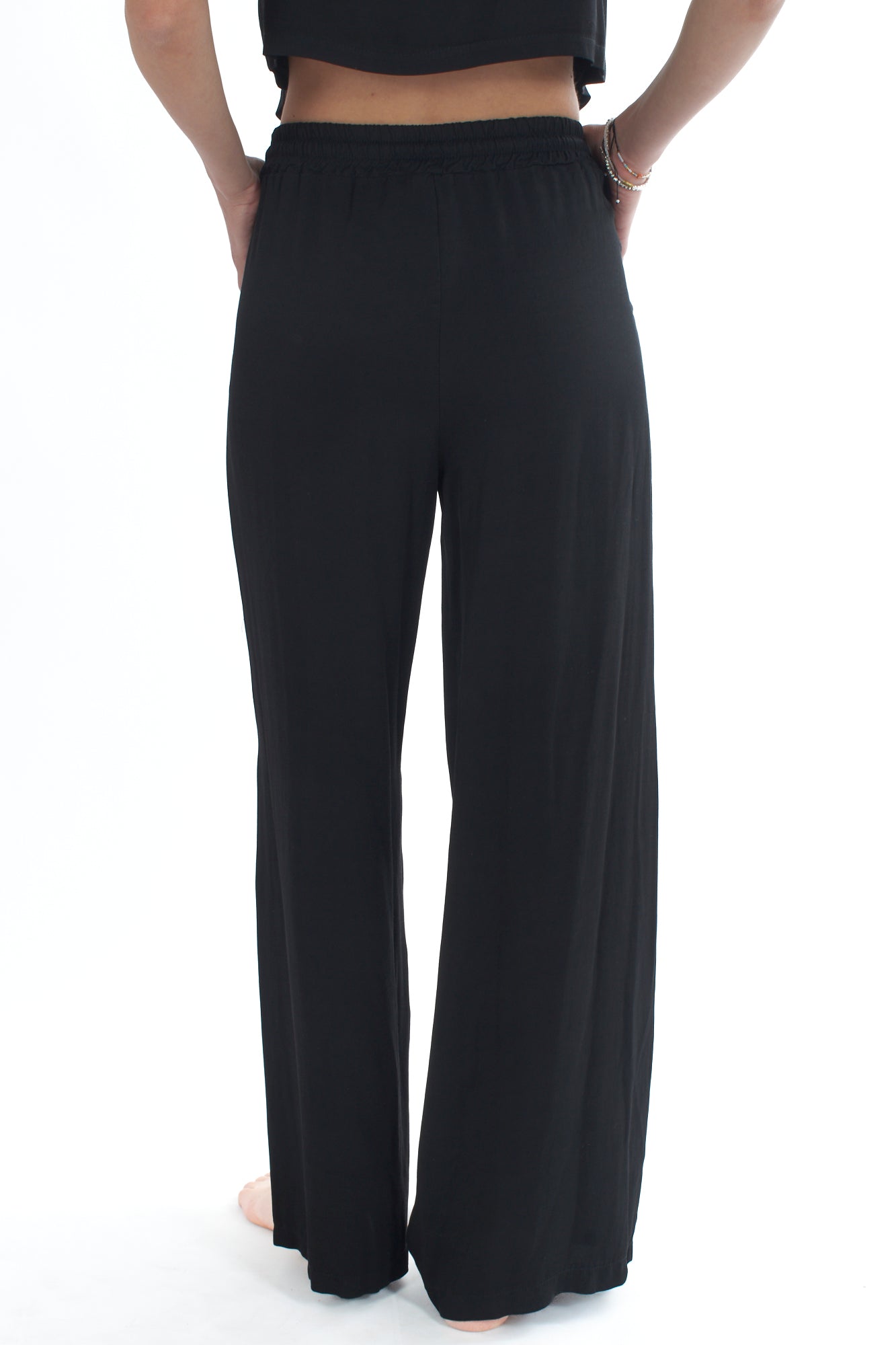 Pantalone a palazzo da Donna Susy mix - Nero