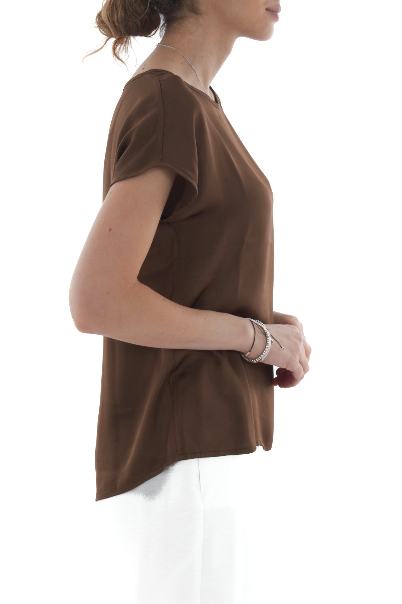 Blusa mezze manica da Donna Susy mix Caffe