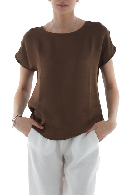Blusa mezze manica da Donna Susy mix Caffe