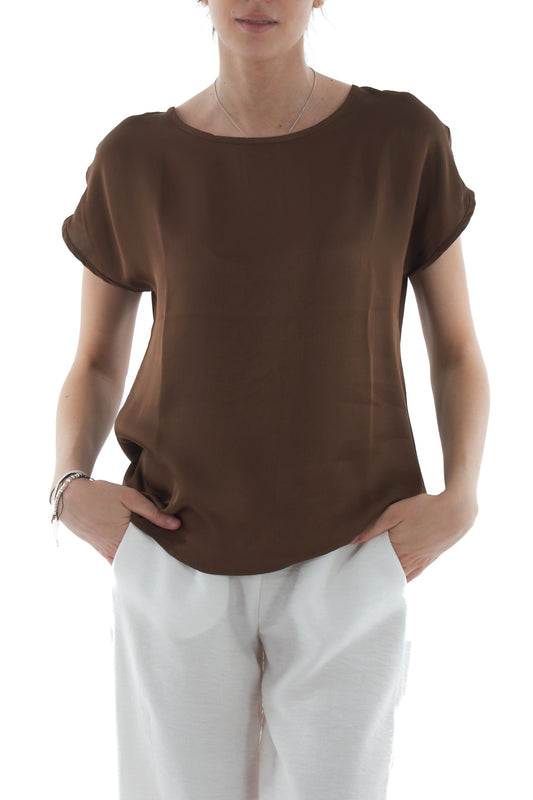 Blusa mezze manica da Donna Susy mix Caffe