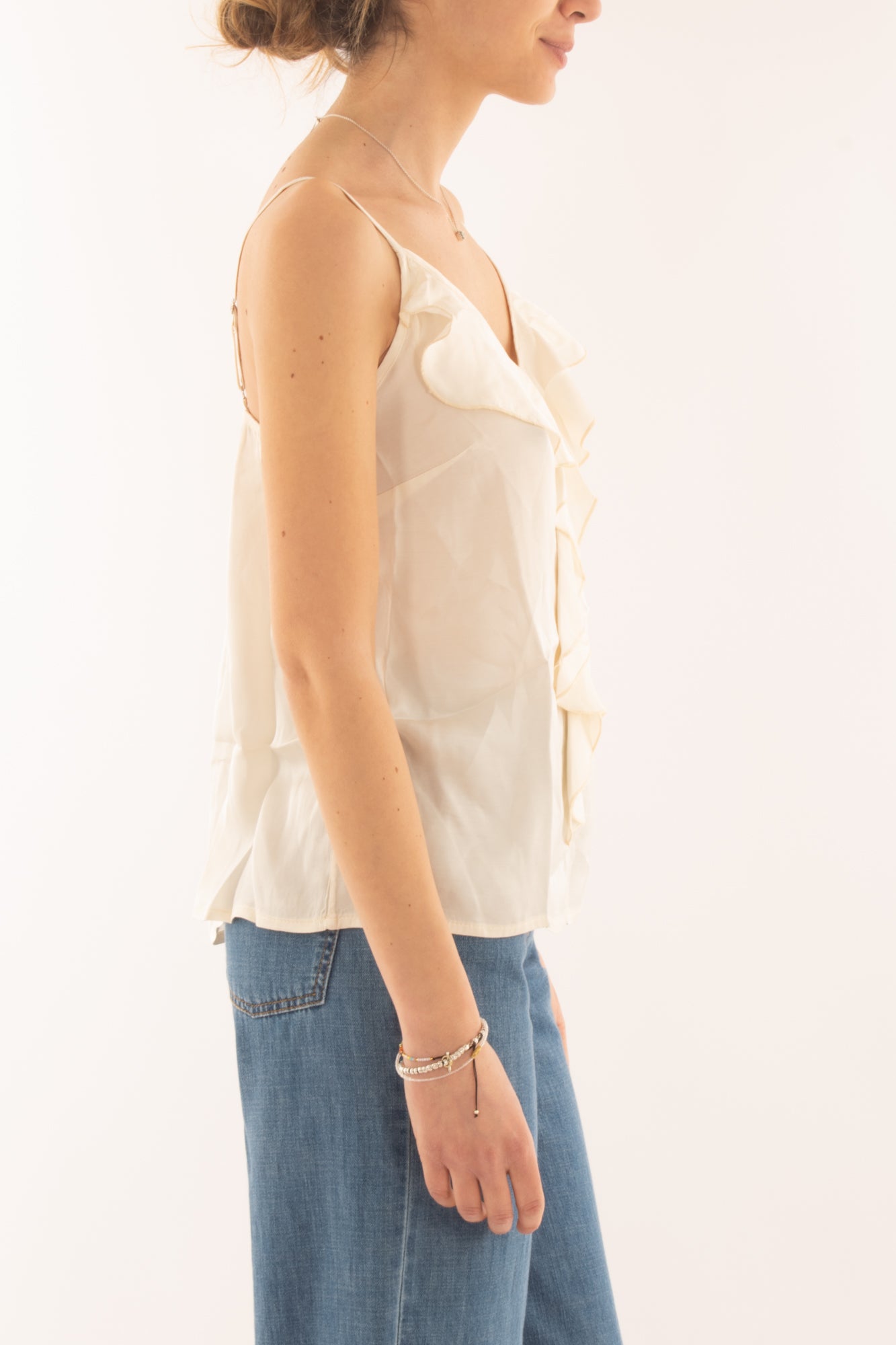 Top con voilà da Donna Susy mix - Burro