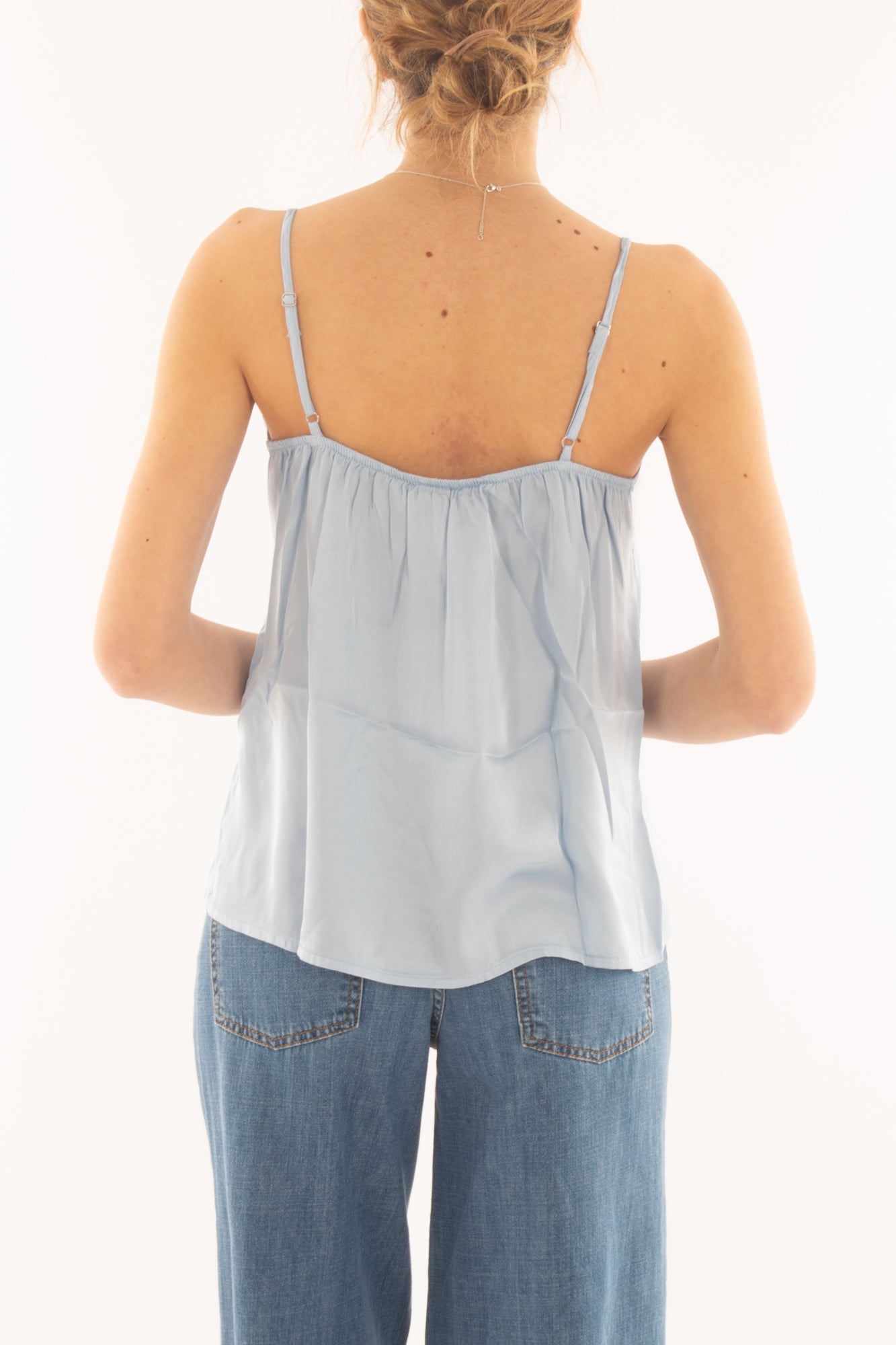 Top con voilà da Donna Susy mix - Celeste