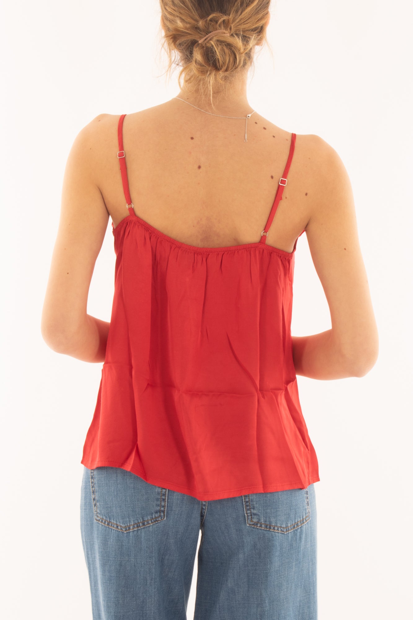 Top con voilà da Donna Susy mix - Rosso