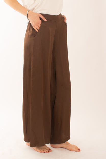 Pantalone a palazzo in viscosa da Donna Susy mix - Caffe