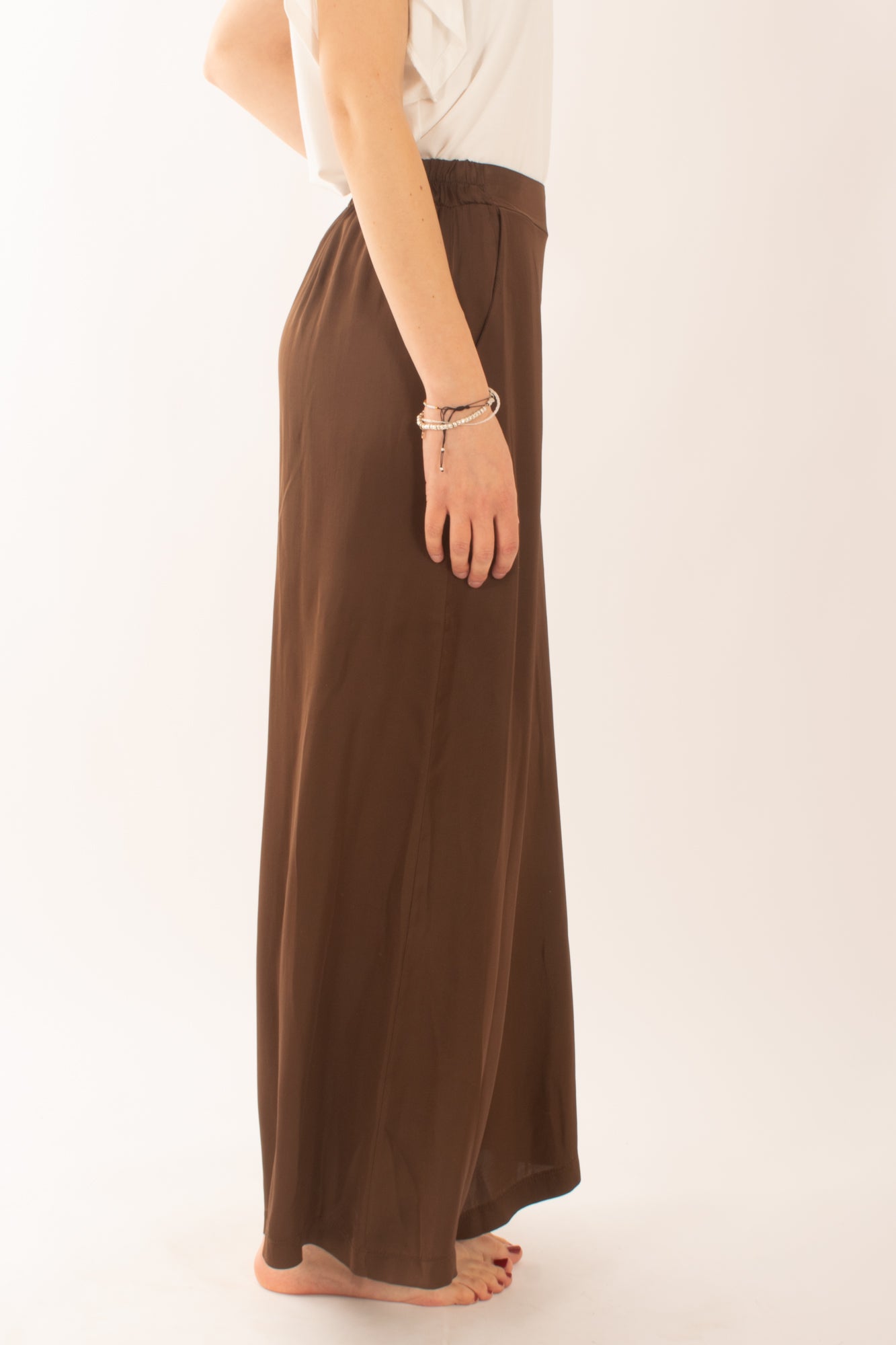 Pantalone a palazzo in viscosa da Donna Susy mix - Caffe