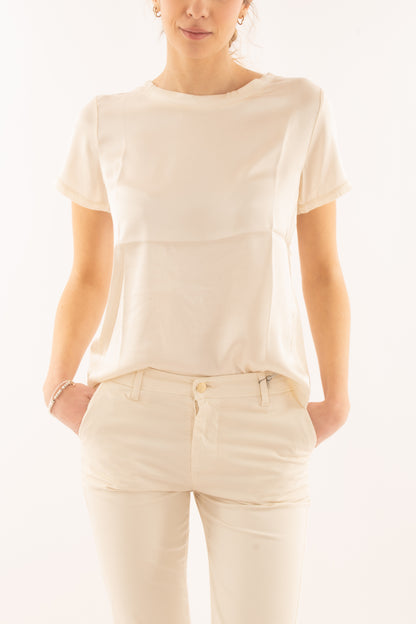 Maglia mezza manica da Donna Susy mix - Burro