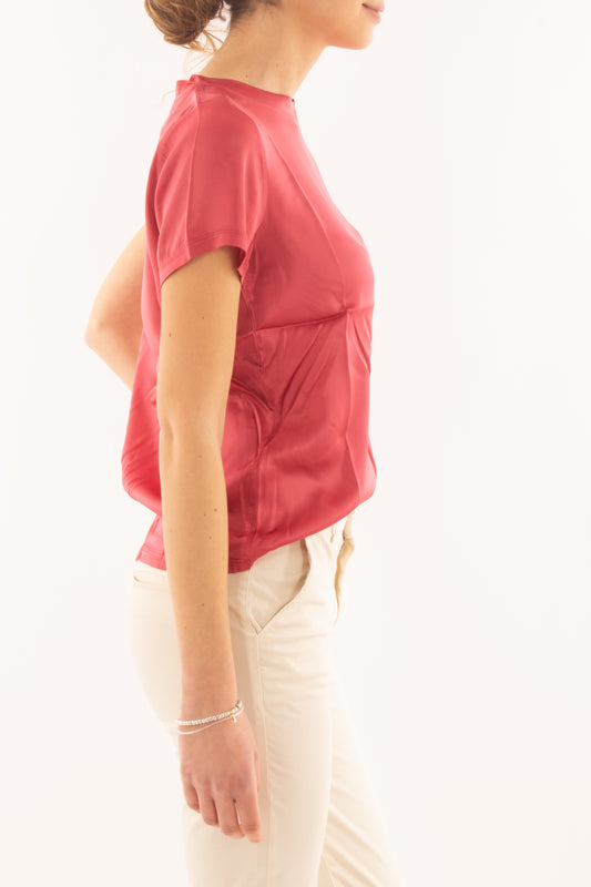 Maglia mezza manica da Donna Susy mix - Fragola