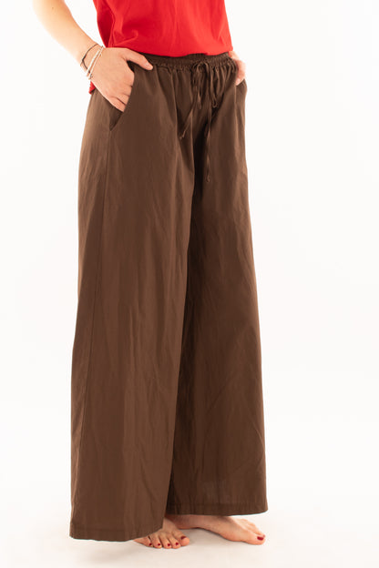 Pantalone palazzo in cotone da Donna Susy Mix - Caffe