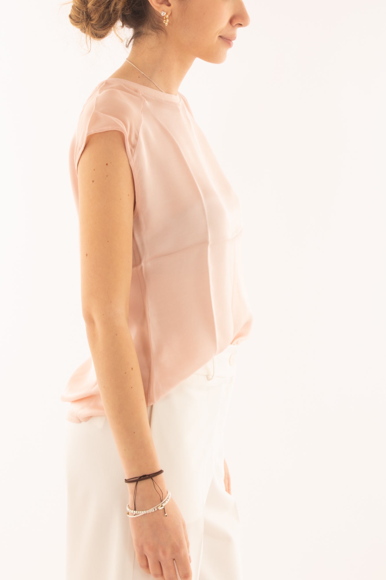 Maglia in viscosa a girocollo da Donna - Susy mix - Rosa