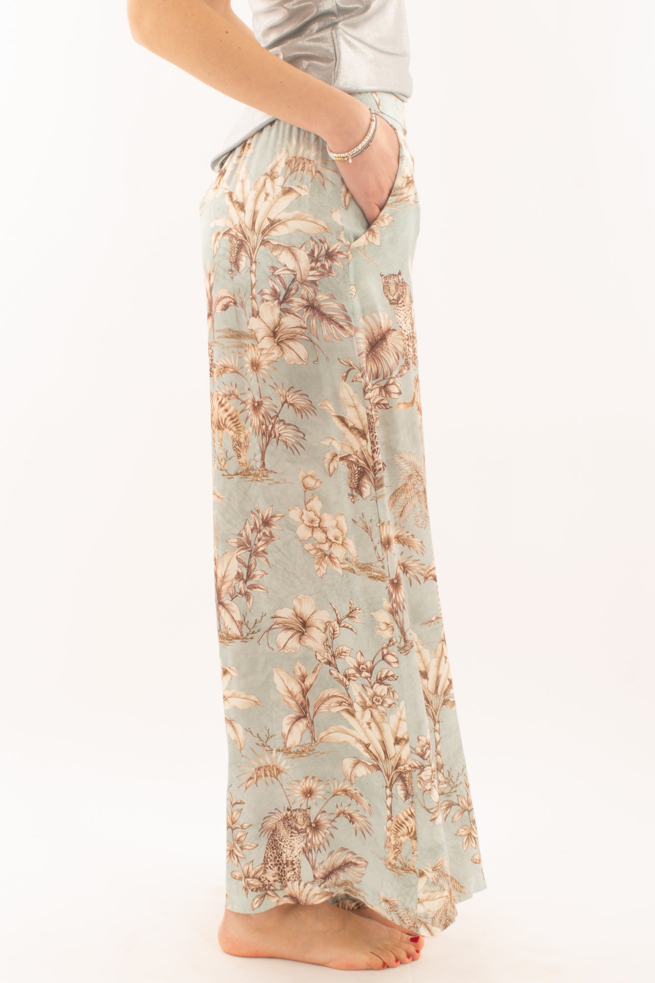 Pantalone stampato da Donna Susy mix - Verde