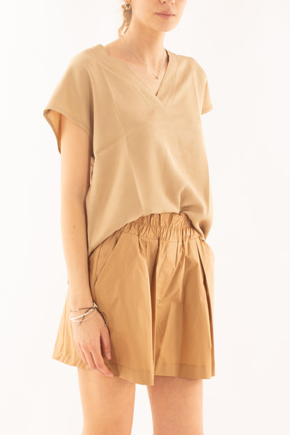 Maglia a v in viscosa da Donna Susy mix Safari