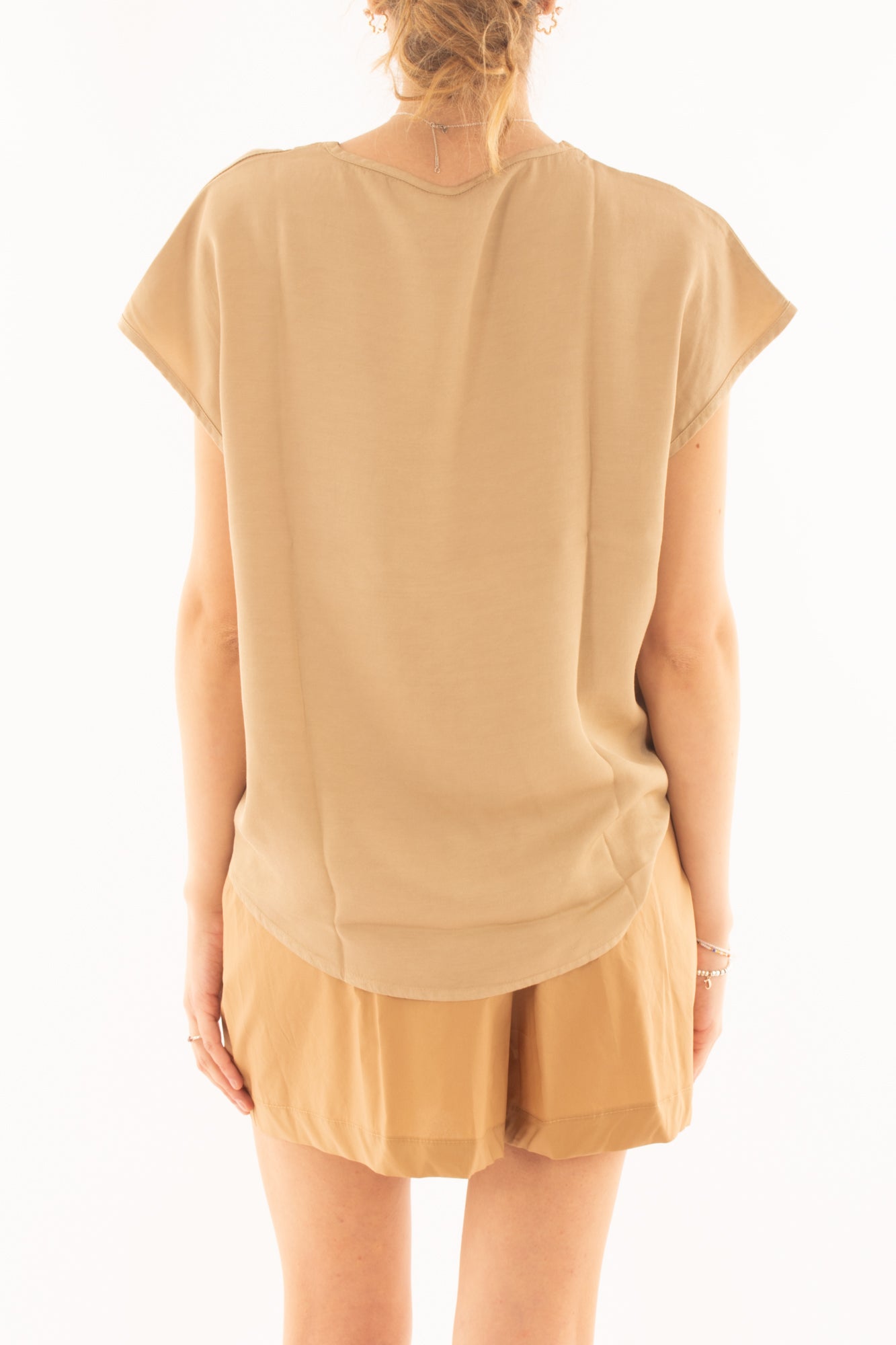 Maglia a v in viscosa da Donna Susy mix Safari