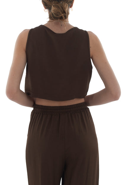 Gilet un bottone da Donna Susy mix - Caffe