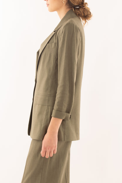 Giacca misto lino da Donna Susy mix - Verde