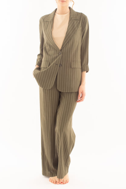 Giacca gessata da Donna Susy mix - Verde