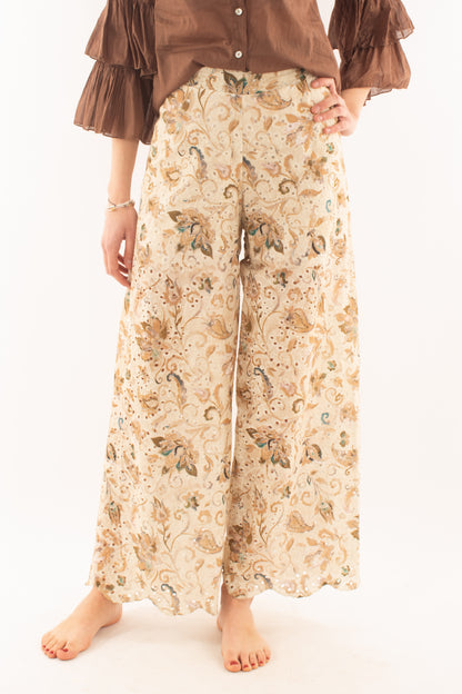 SUSY MIX Pantalone in pizzo san gallo da Donna Susy mix - Burro Beige