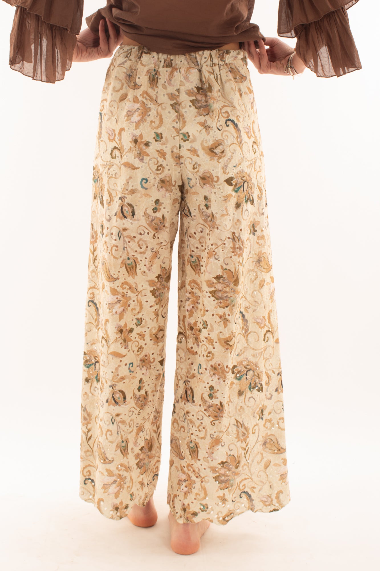 SUSY MIX Pantalone in pizzo san gallo da Donna Susy mix - Burro Beige