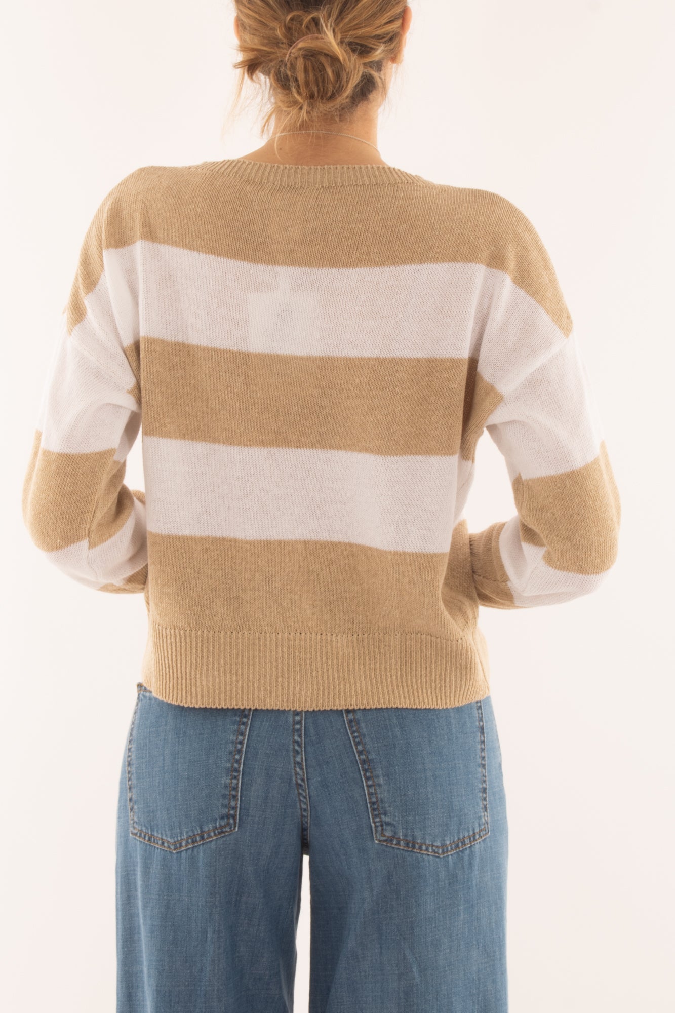 Maglia rigata da Donna Susy mix - Beige