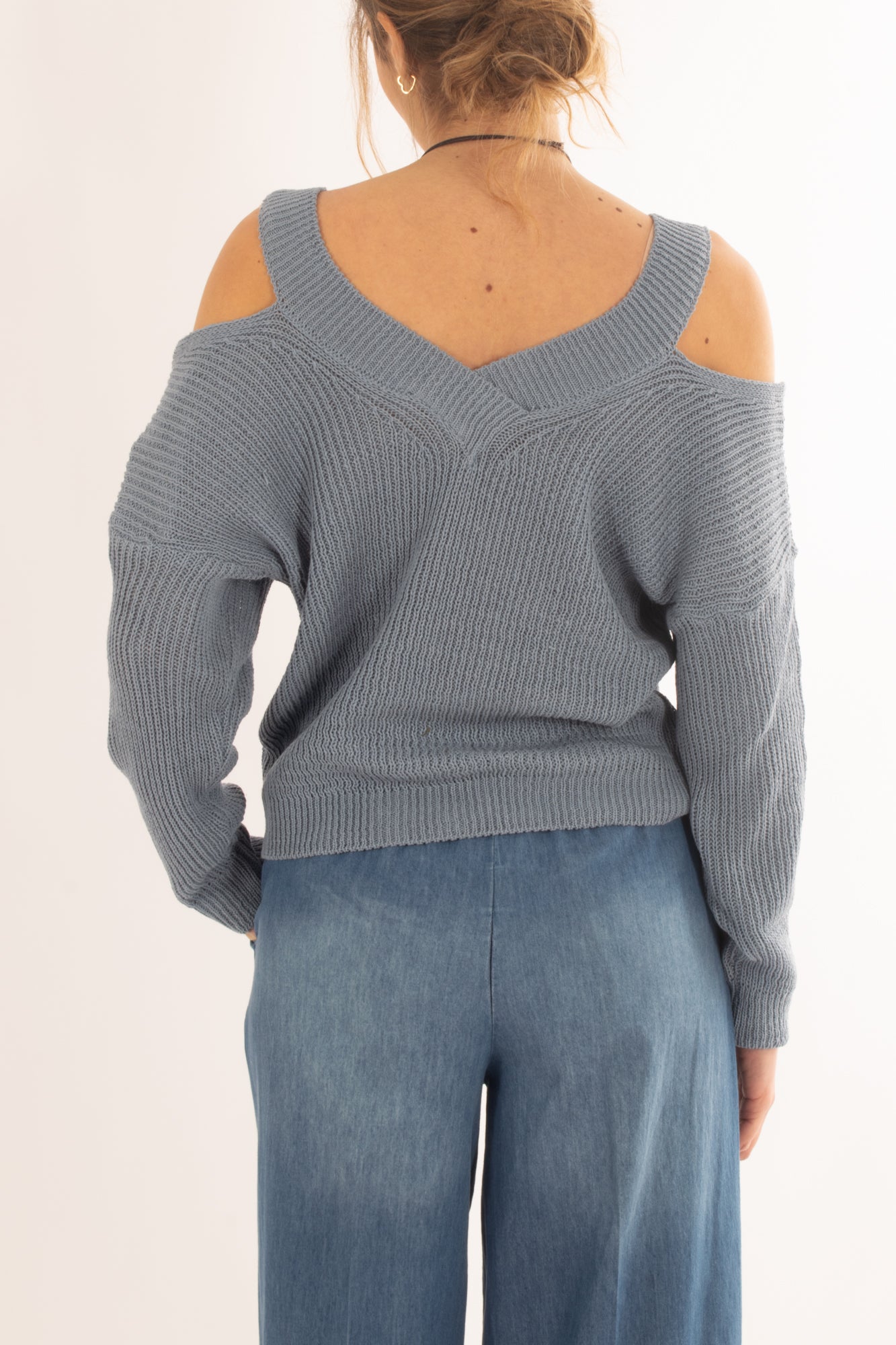 Maglia di filo con spalle scoperte da Donna Susy mix - Jeans