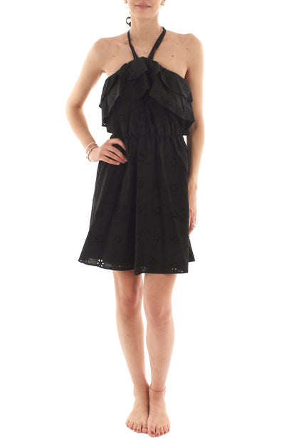 Abito corto in pizzo san gallo da Donna - Susy mix - Nero